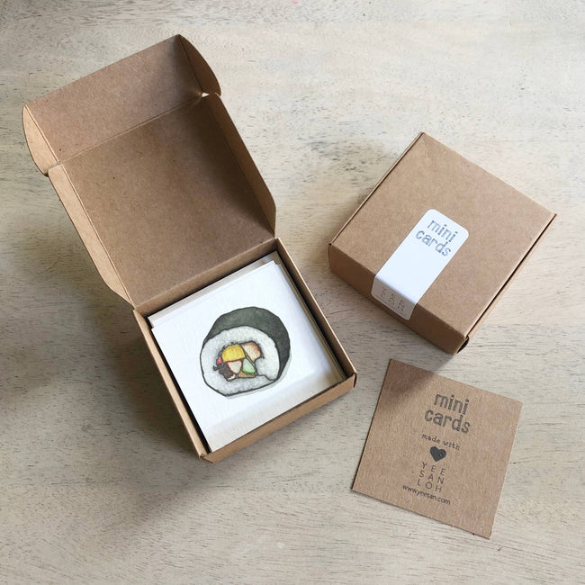 mini card set | 12 count | sushi maki | yeesan loh