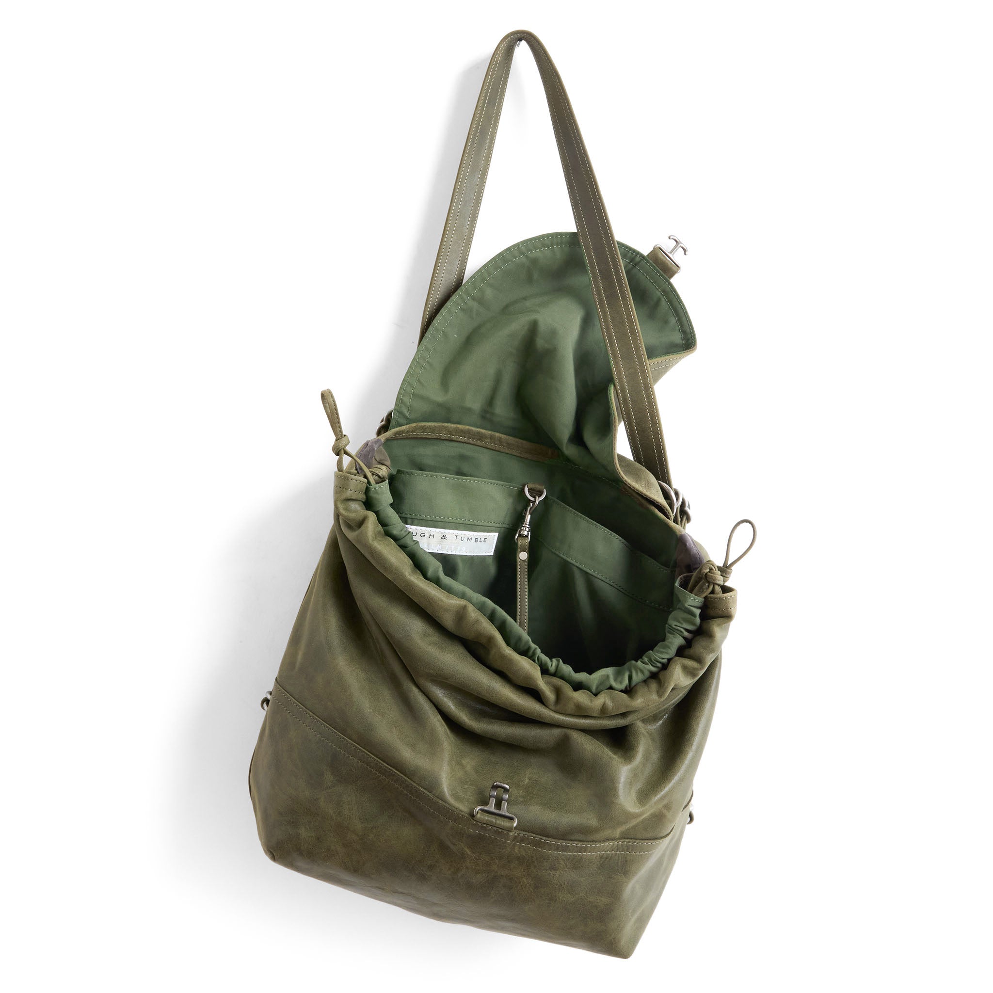 1904 medium in moss, showcasing interior acadia lining