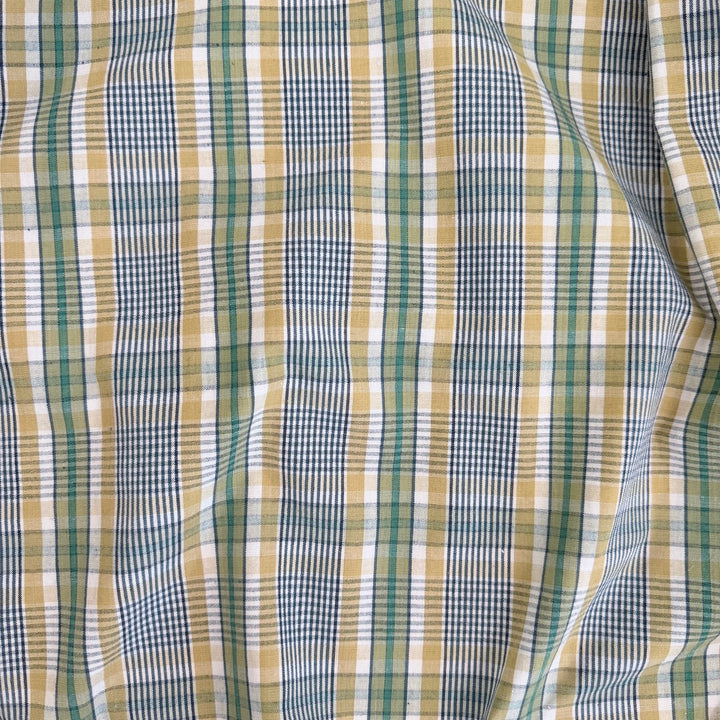 spring green & navy plaid | swatch
