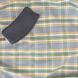 spring green & navy plaid | swatch with stylo for size reference