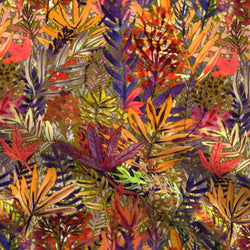 fallen leaves | linen blend | swatch