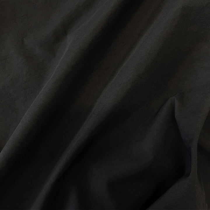matte black japanese textured canvas blend | swatch