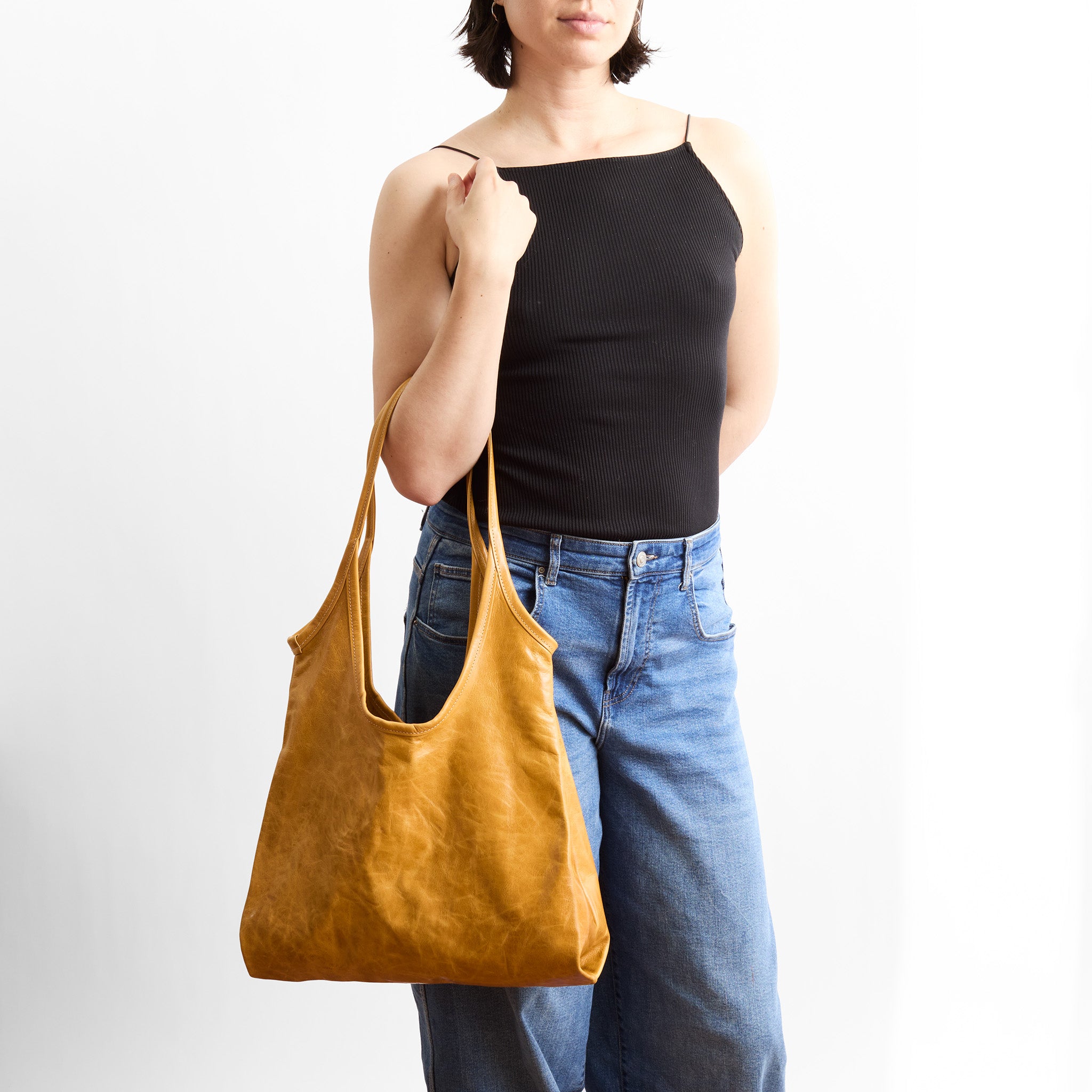 envelope tote in goldenrod