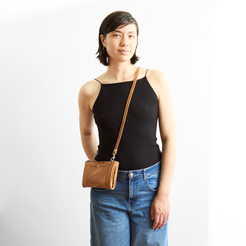 gemini crossbody being modeled 