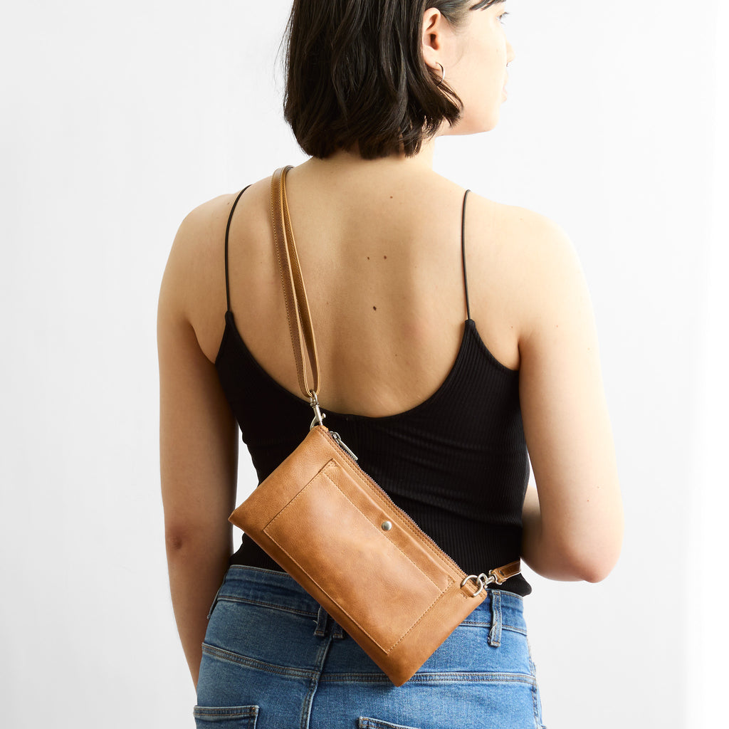 gemini crossbody being modeled 