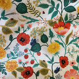 rifle co poppy fields natural lining | rifle co poppy fields natural swatch