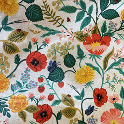 rifle co poppy fields natural lining | rifle co poppy fields natural swatch