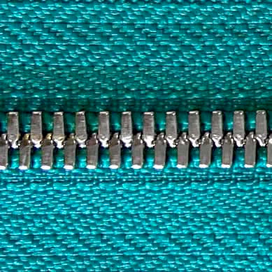 tourmaline | nickel | zipper swatch