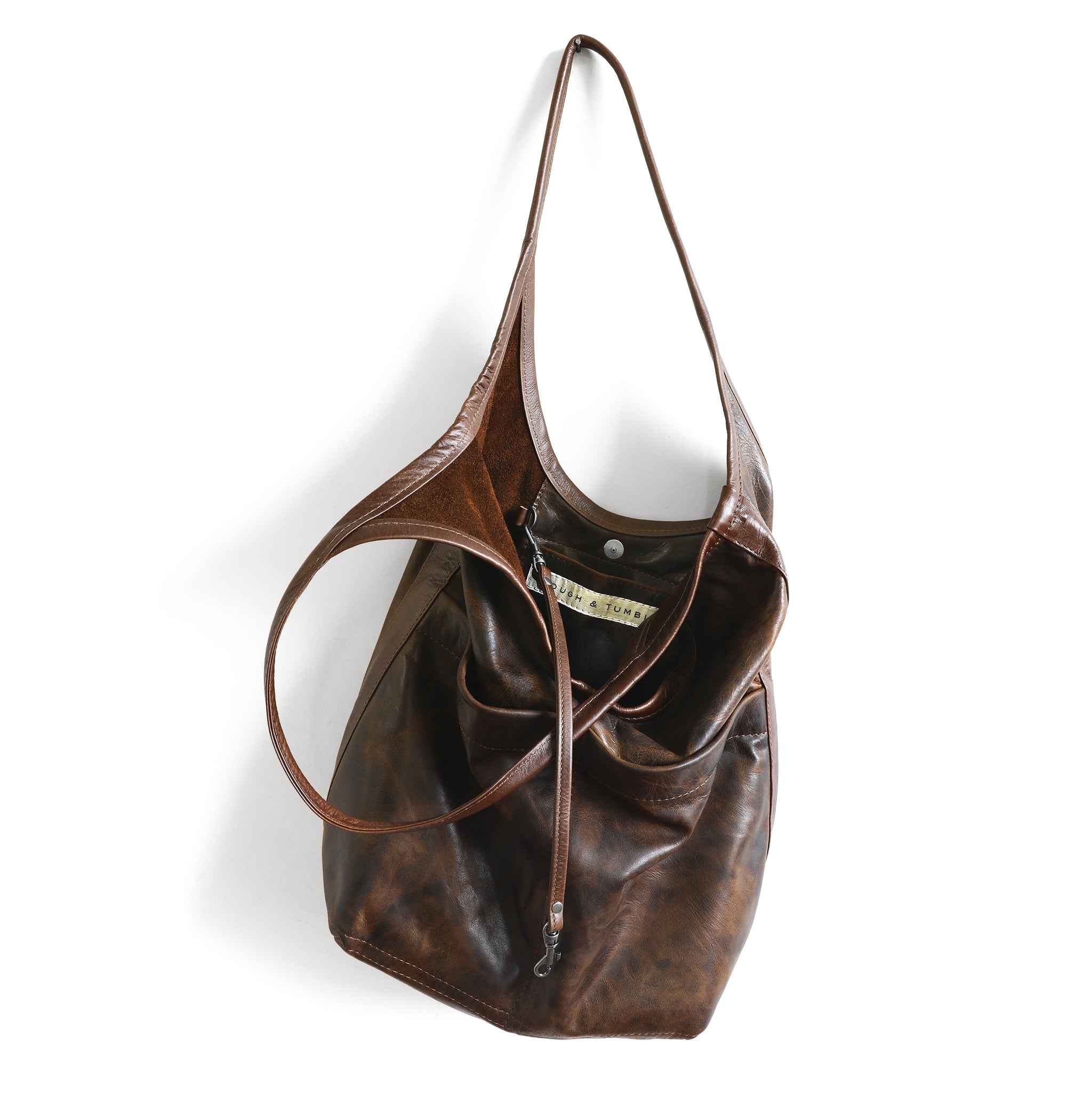 tux sling medium in rustic pecan and vintage brown
