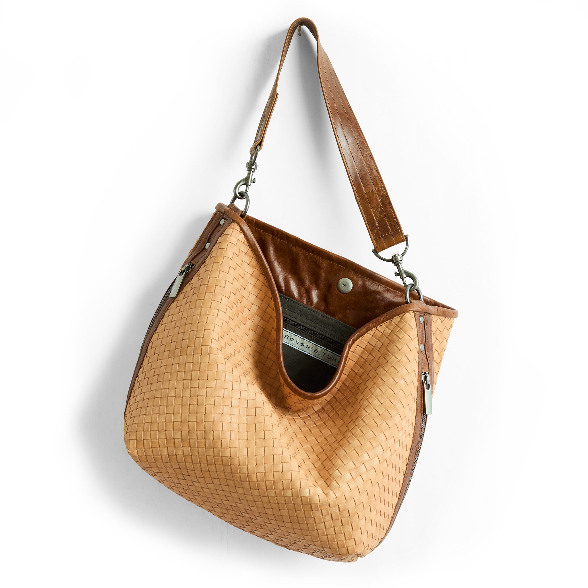 boho in woven saddle