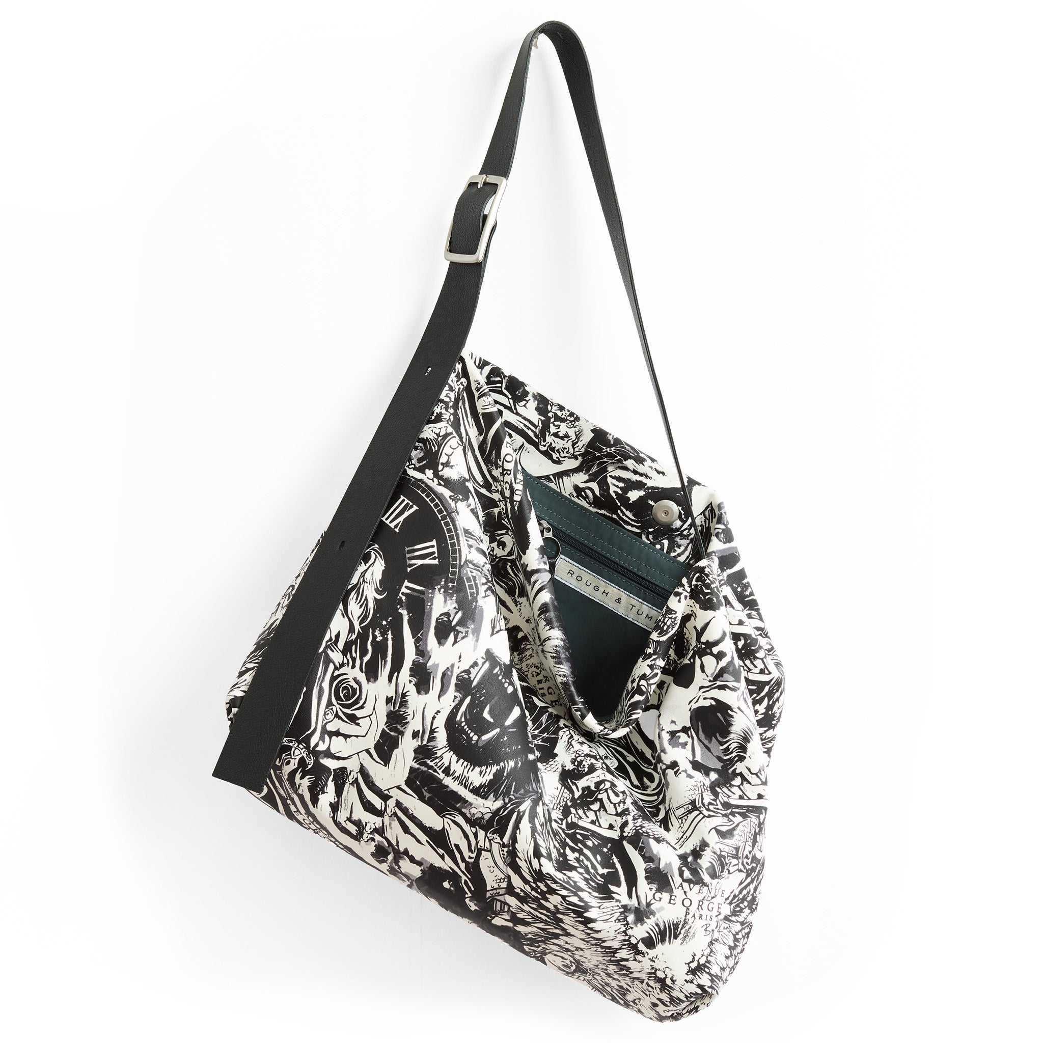 large central boho in paris graphic lamb + black, showcasing interior canada blue lining