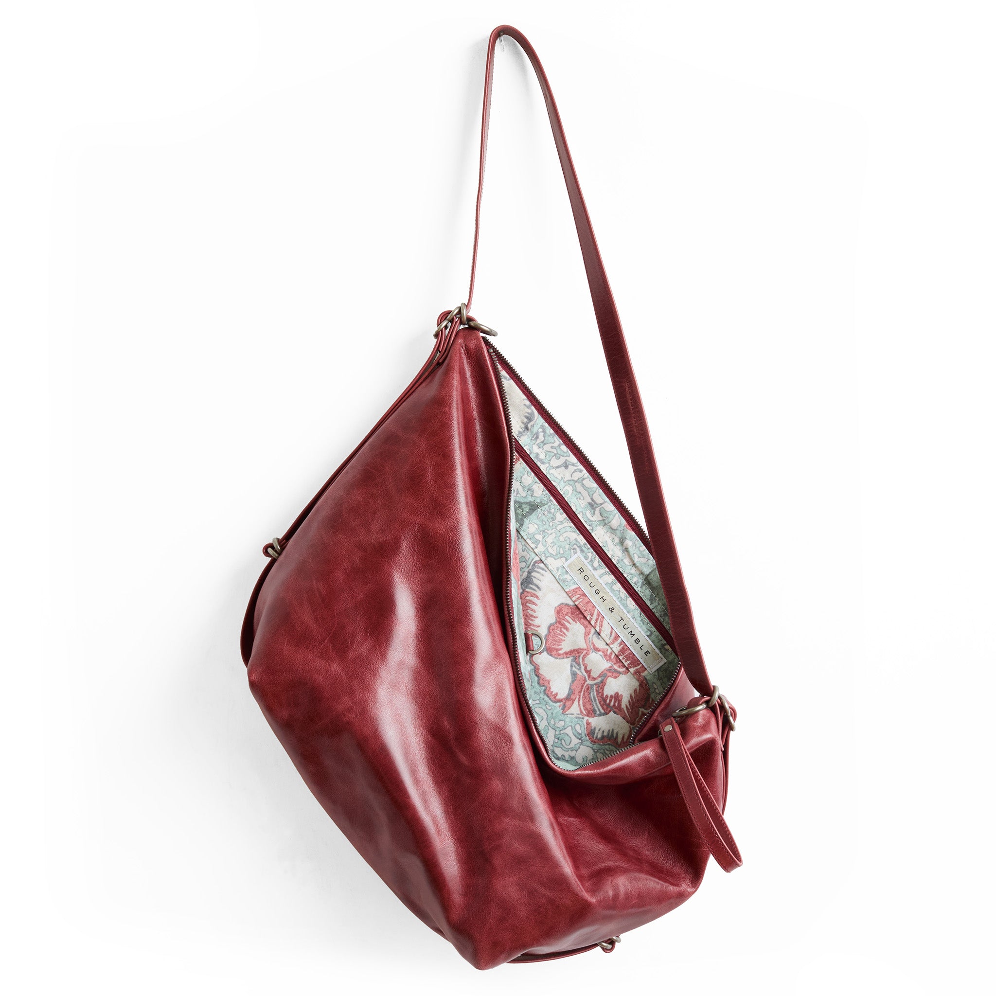 duffel size large in nectar, showcasing interior peony bowl nectar lining
