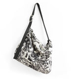 paris graphic lamb + black large | large central boho in paris graphic lamb + black