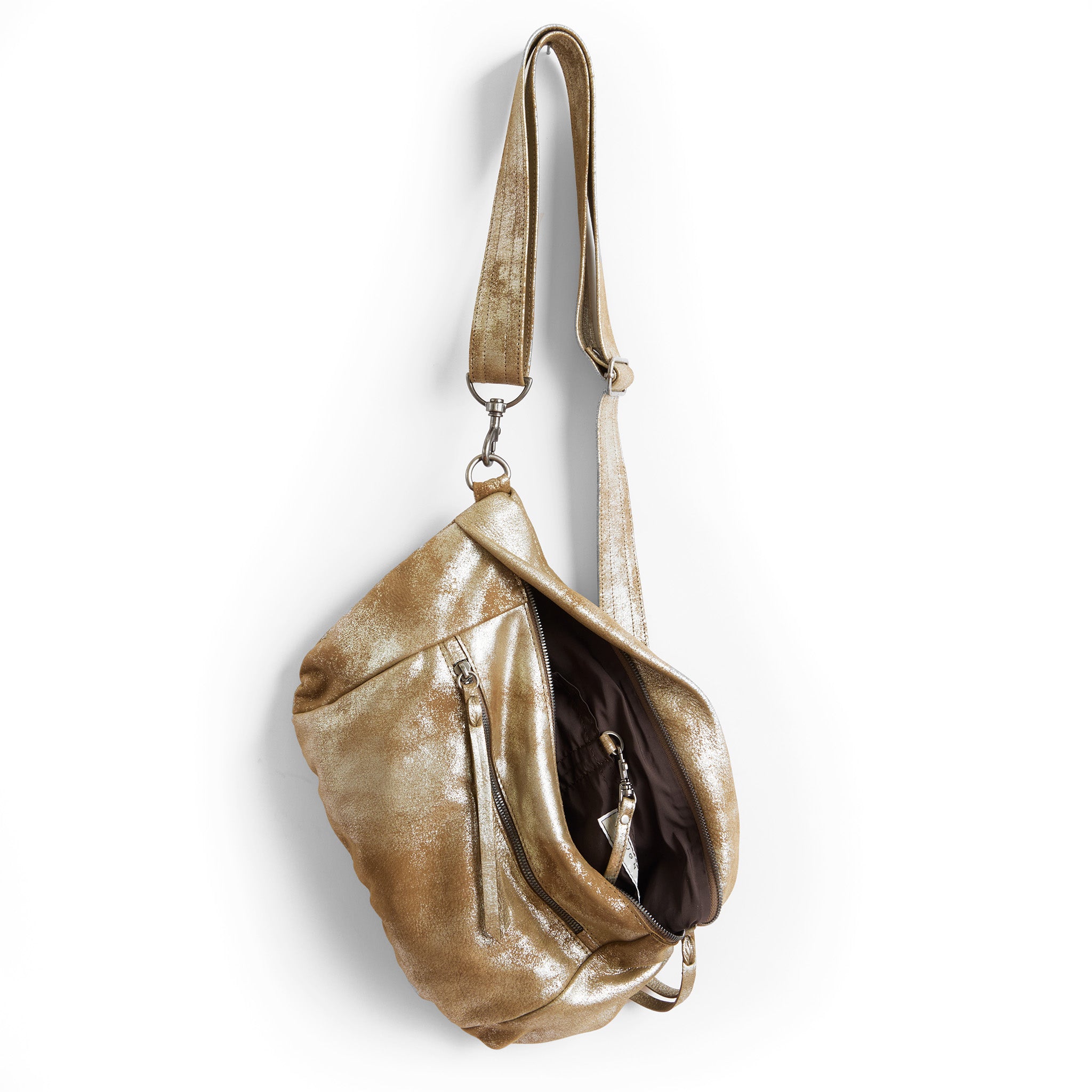 large jenny in double gilded mink, showcasing interior cocoa lining