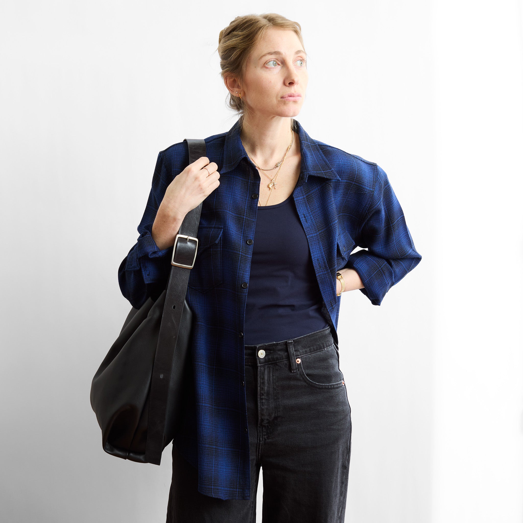 XL central boho in plonge black