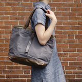espresso waxed canvas | swatch
