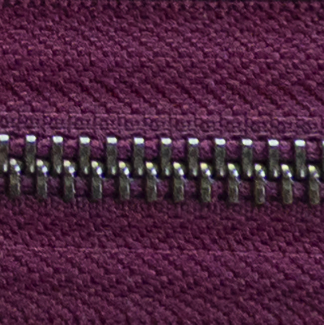 berry | nickel | zipper swatch