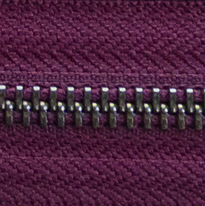 berry | nickel | zipper swatch