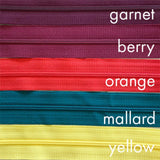 berry | nylon | zipper swatch