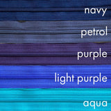 light purple | nylon | zipper swatch