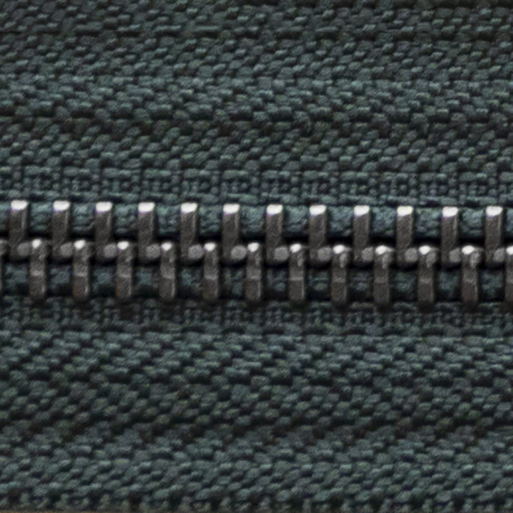 dark green | antique silver |  zipper swatch