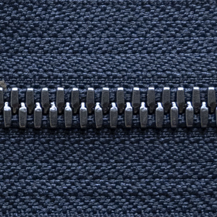 navy | antique silver | zipper swatch