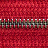 red | antique | zipper swatch