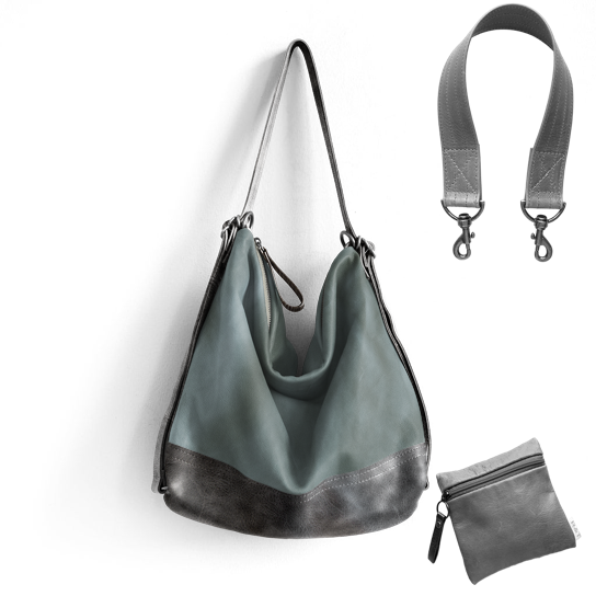 Custom Adjustable Hobo | Leather Base - Customer's Product with price 466.00
