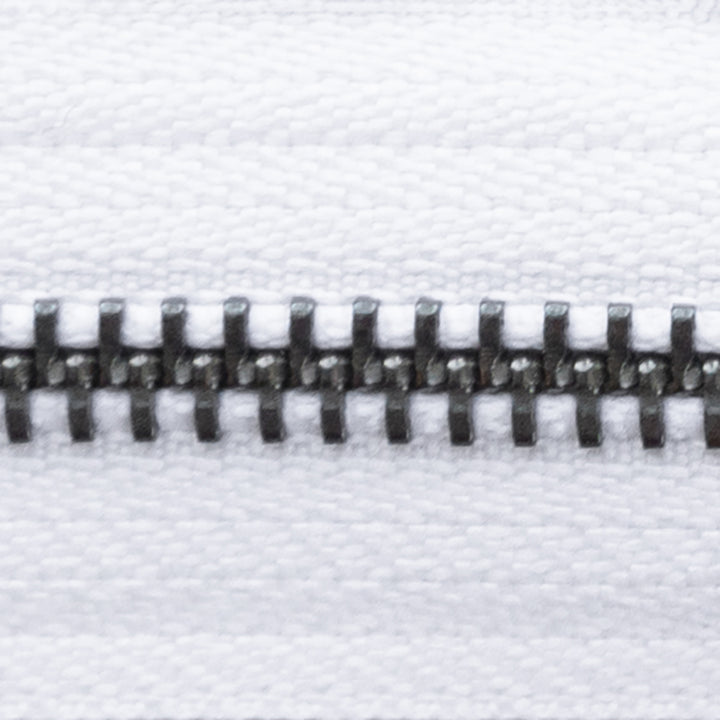 white | antique | zipper swatch